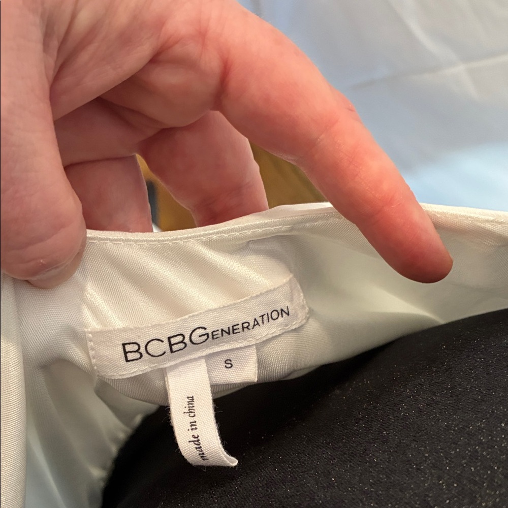 Bcbgeneration White Spaghetti Strap Ruffle Dress - image 2